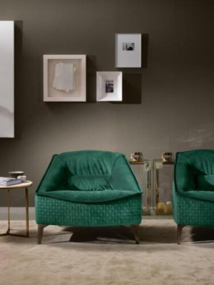 Set de lujo de 2 piezas. Juego de sofá de 3+1 plazas moderno y sillón.