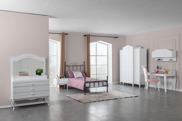 Mesita de noche infantil auxiliar habitación juvenil diseño de madera moderno diseño de muebles