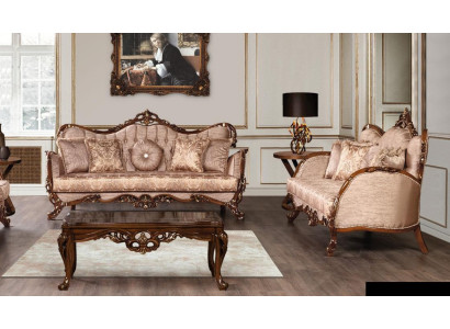 Conjunto de sofás de lujo de 3 plazas + 3 plazas, tapizados en tela, sofá, sillones, muebles de sala de estar.