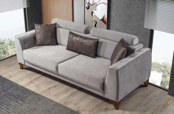 Conjunto de sofás de 3+3+1 plazas, sofá diseño sofa sillon tapizado asiento sofá