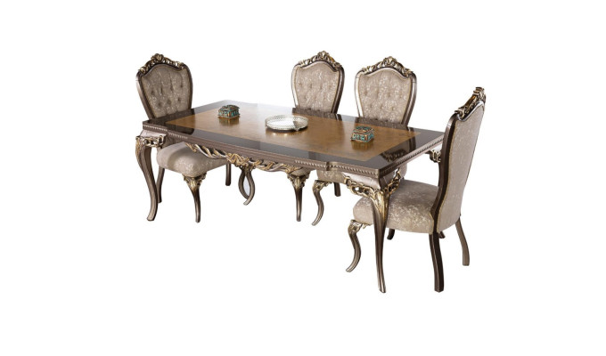 Comedor mesa silla conjunto grupo juego de mesa mesas conjunto de lujo de 5 piezas.