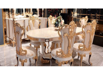 Mesa de comedor de lujo mesa de comedor comedor de madera mesas barrocas muebles de comedor nuevos