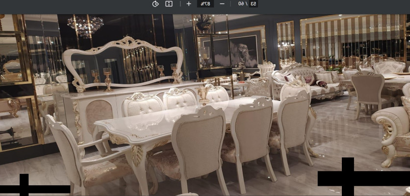 Mesas Mesa de comedor Mesa de comedor Comedor Madera Mesa Barroca Comedor de lujo Muebles Nuevos