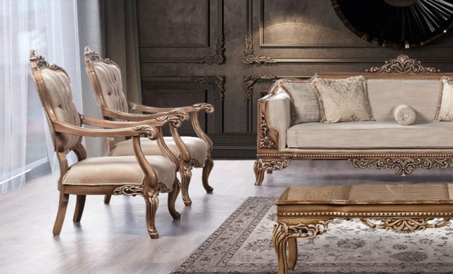 Silla sillón sofá salón de lujo barroco relax tapizado diseño asiento nuevo