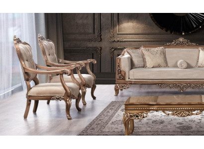 Silla sillón sofá salón de lujo barroco relax tapizado diseño asiento nuevo