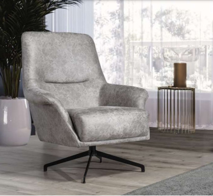 Sillón Diseño Sofá Sofá Relax Cuero Salón Club Asiento Lujo Asiento Gris Moderno