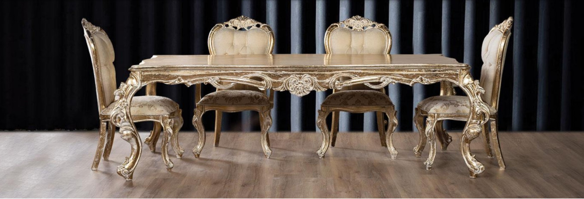Silla de comedor estilo lujo madera sala de estar estilo barroco rocalla sillas muebles