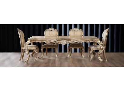 Silla de comedor estilo lujo madera sala de estar estilo barroco rocalla sillas muebles
