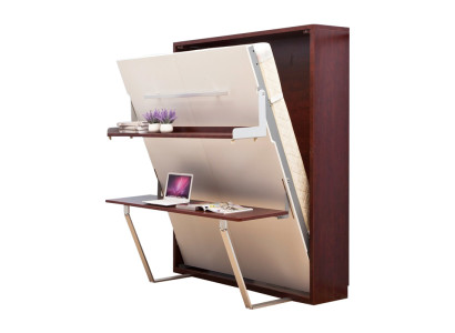 Escritorio Estante Cama 2en1 Funcional Mueble Cama Armario Mesa Cama Plegable Camas