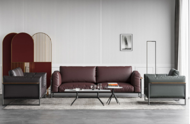 Set de 3 piezas de sofá Conjunto de muebles italianos Sofá Sofás Sofás Acolchados