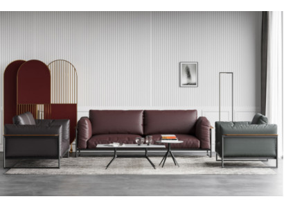 Set de 3 piezas de sofá Conjunto de muebles italianos Sofá Sofás Sofás Acolchados
