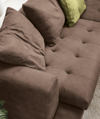 Sofá de 4 plazas Sofás de lujo tapizados Sofá de cuero de lujo Cuero de lujo de cuatro plazas