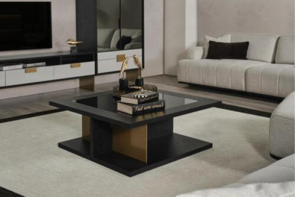 Mesa de café Muebles Mesa de lujo Mesa auxiliar Diseño moderno Mesas de sala de estar