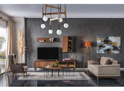 Conjunto de sofás de lujo sofá conjunto sofás sillones 3 + 1 asientos tela diseño moderno nuevo