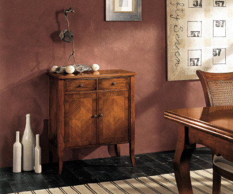 Sideboards de madera Armario Muebles Cómodas Marrón Cómoda Aparador Macizo