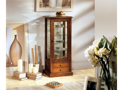 Muebles de sala de estar aparador de madera maciza vitrina gabinete de vidrio vitrina de madera auténtica
