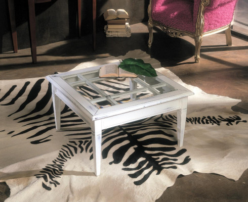 Mesa Mesa de centro clásica Sofá Mesas Muebles Sala de estar Mesas de centro Blanco