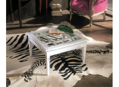 Mesa Mesa de centro clásica Sofá Mesas Muebles Sala de estar Mesas de centro Blanco