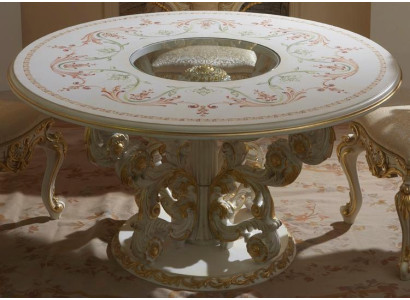 Mesa de comedor Diseño Muebles Decoración Mesas Madera maciza Mesa Nuevo Lujo Italiano