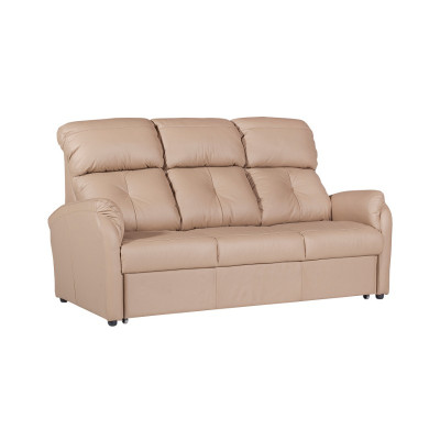 Sofá de 3 + 2 plazas, conjunto de sofá de diseño tapizado de cuero 100% con función de cama.