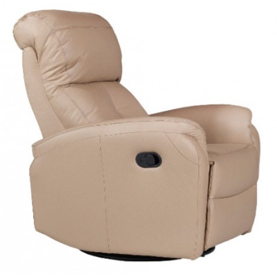 Juego de sofá de 3+2+1 plazas en cuero con función de relajación eléctrica.