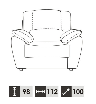 Conjunto clásico de sala de estar 3+1+1 Sofá 100% piel de alta calidad de asiento acolchado