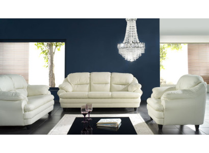 Sofá de 3+1 plazas, juego de sofás de diseño, cojines decorativos, sofás de cuero Relax.