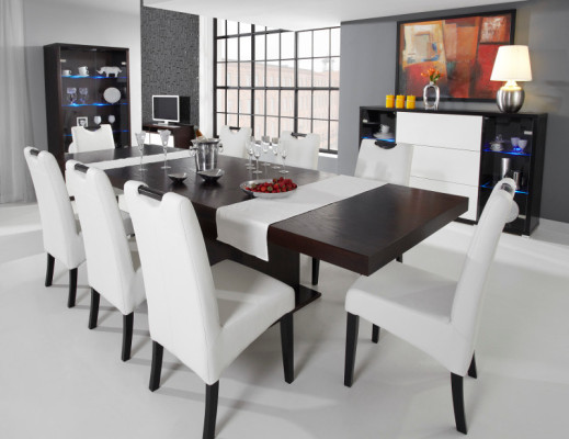 Mesa de comedor Mesa de madera Mesas de madera Mesa Comedor Maciza Extensible.