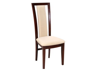 Clásica silla de 6 unidades, diseño de silla de madera tapizada de tela para comedor gastronómico.
