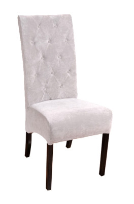 Silla 6x sillas Grupo Set Sala de estar - Comedor Juego de muebles de madera con respaldo de cuero textil