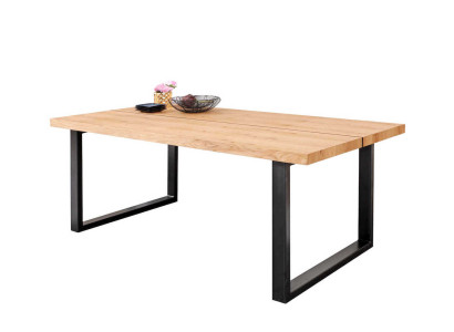 Patas de metal Mesa Madera natural Nueva Clásico corredera Sombra Loft 180x90