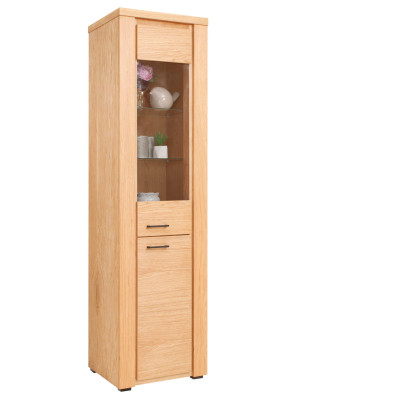 Vitrina de madera de haya, cómoda, vitrinas individuales de vidrio, armarios, armario, muebles.