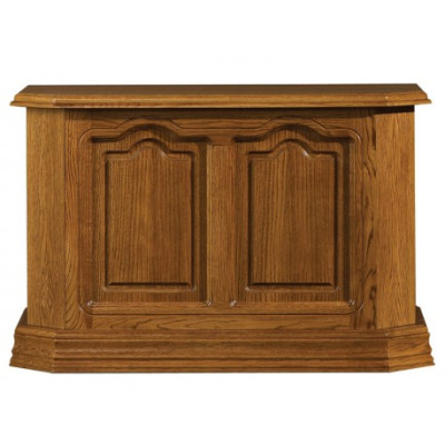 Mesa consola de madera marrón con cajón y estante, mesa auxiliar aparador