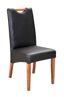 Diseño de sillones juego de 2 sillas de madera 100% cuero sillas de comedor nuevas