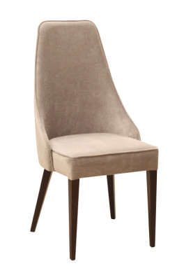 Diseño de silla de cuero para sala de estar y comedor, sillas de respaldo acolchadas.