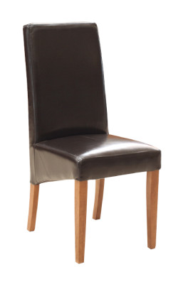 Silla de diseño de madera moderna de comedor de hostelería.