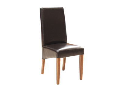 Silla de diseño de madera moderna de comedor de hostelería.