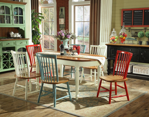 Vitrina Mesa de comedor Conjunto de sillas Mesa Grupo de 8 piezas Conjunto de aparador