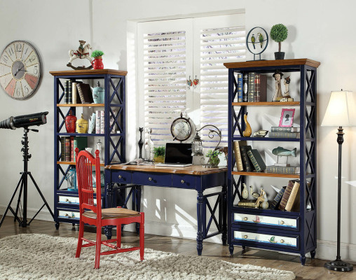 Escritorio Oficina Muebles de madera Estanterías Mesa de oficina Mesa de comedor Mesa Silla 4 piezas