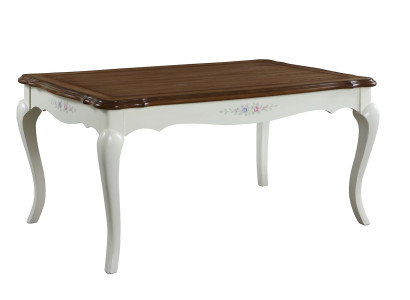 Mesa de comedor clásica Muebles de comedor de madera real Estilo rústico de mesa nuevo