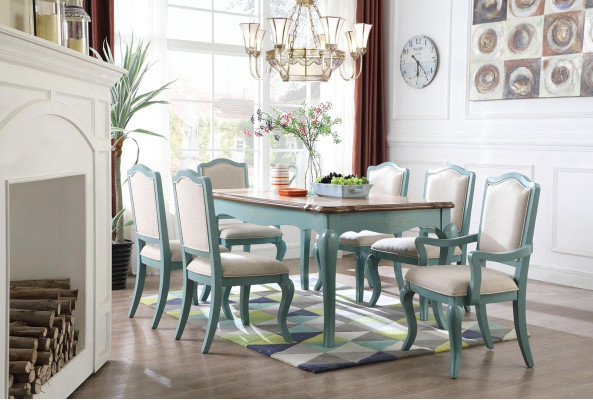 Mesa de comedor Mesa de madera clásica designer mesa de madera mesa de comedor salón mesa de madera
