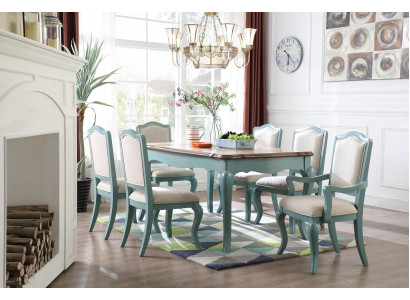 Mesa de comedor Mesa de madera clásica designer mesa de madera mesa de comedor salón mesa de madera