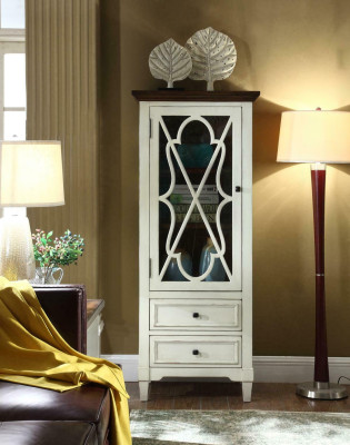 Vitrina Muebles de salón Aparador Madera maciza Vitrinas de vidrio Armario de madera maciza