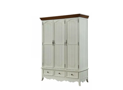 Clásico armario de madera Armario de campo Dormitorio Armarios de madera Muebles de madera