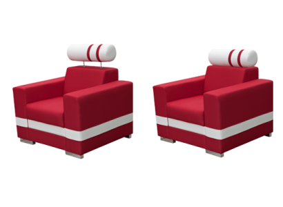 Silla de comedor de 1 asiento, sillón de madera de lujo de clase de muebles de diseño sofá