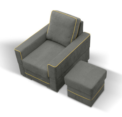 Sofá 1 plaza Sofá de diseñador de tela Sofás Acolchado Nuevo Sillón moderno