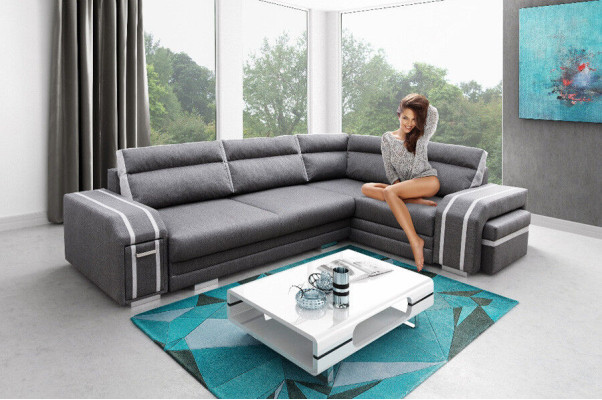 Sofá cama sofá diseñado con función de cama - almacenamiento de cama sofá esquinero sofás.
