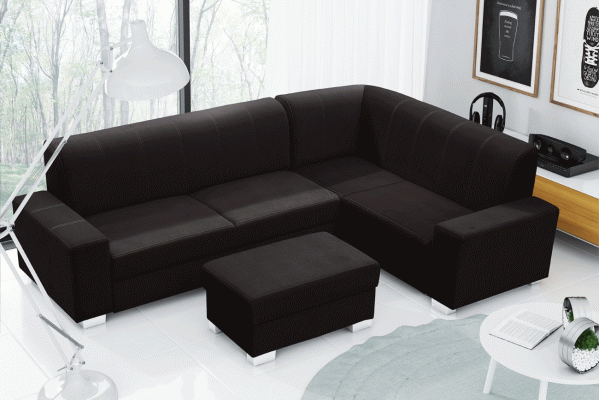 Sofá sofá cama sofá de diseñador con función de cama + cama nido sofá de esquina sofá nuevo