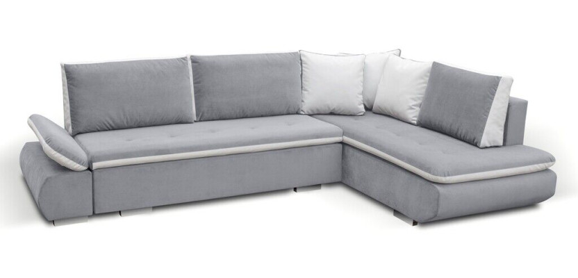 Sofás cama Sofá Couch Esquinas Sofás Conjunto de tapicería Esquina Tela Nuevo Paisaje de vida