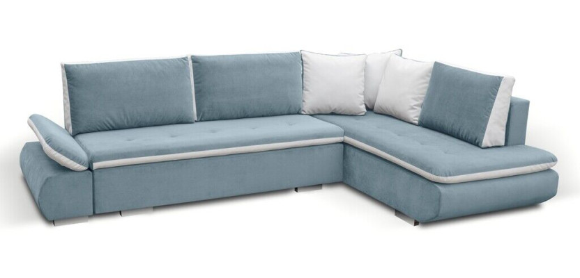 Sofás cama Sofá Couch Esquinas Sofás Conjunto de tapicería Esquina Tela Nuevo Paisaje de vida